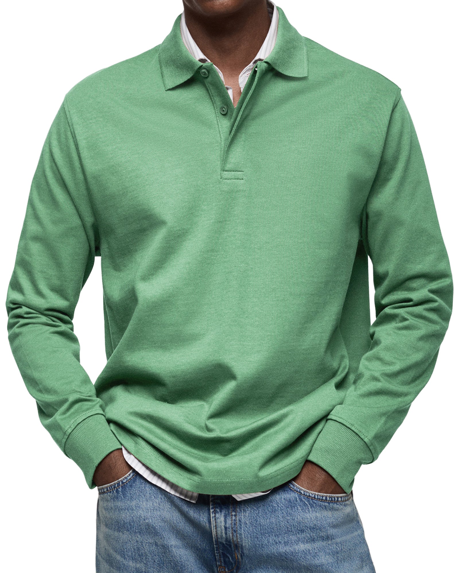 Riva Capri | Camicia Poloshirt Casual a Maniche Lunghe