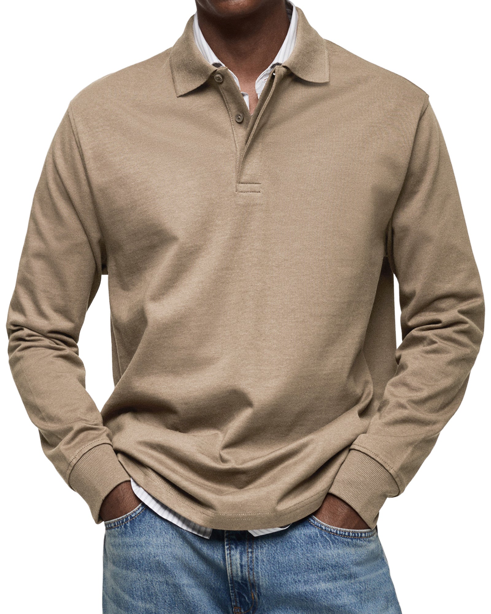 Riva Capri | Camicia Poloshirt Casual a Maniche Lunghe
