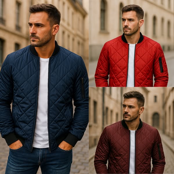 Riva Capri | Giacca in cotone a motivo rombo