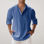 Riva Capri  | Camicia Henley in cotone effetto lino