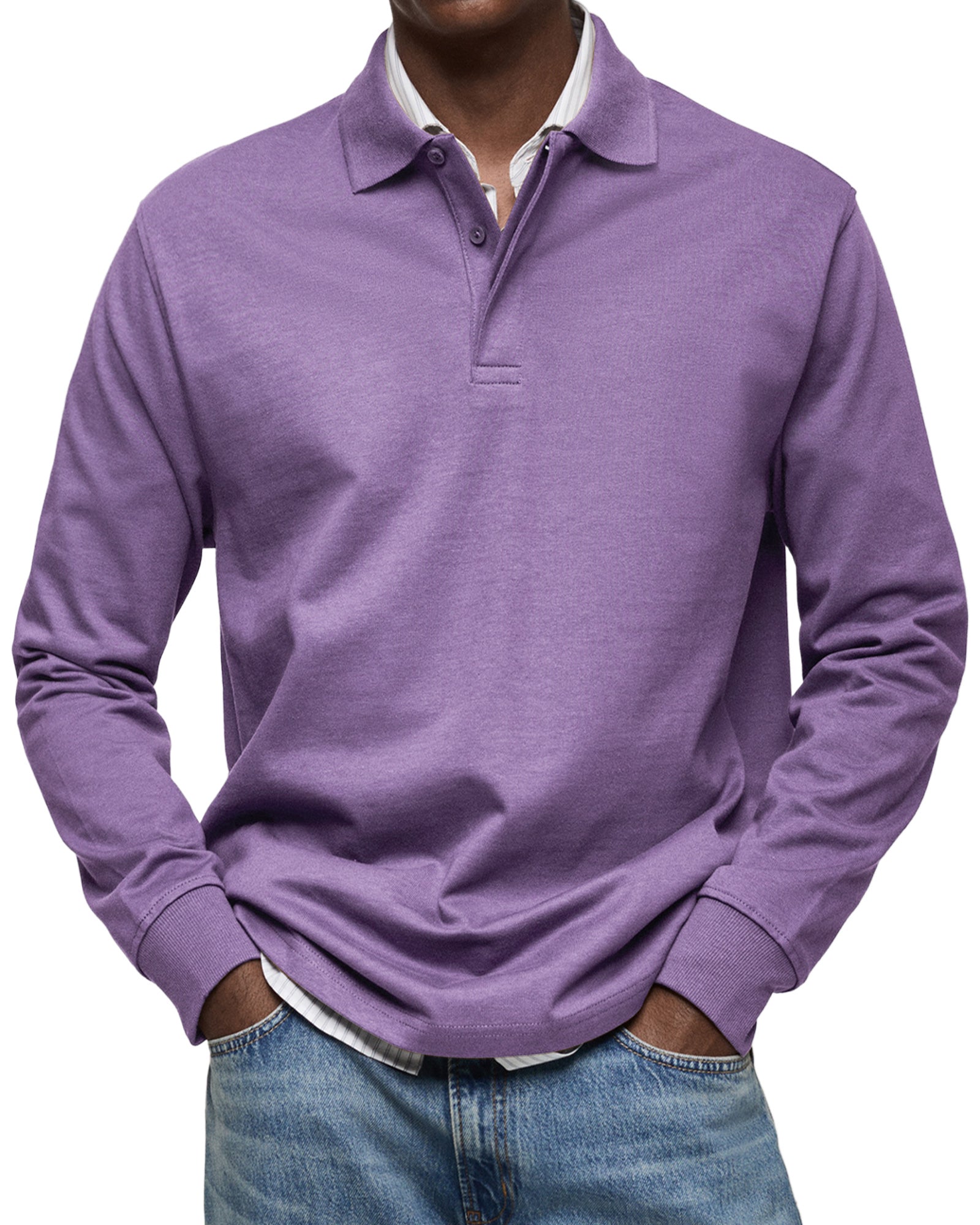 Riva Capri | Camicia Poloshirt Casual a Maniche Lunghe