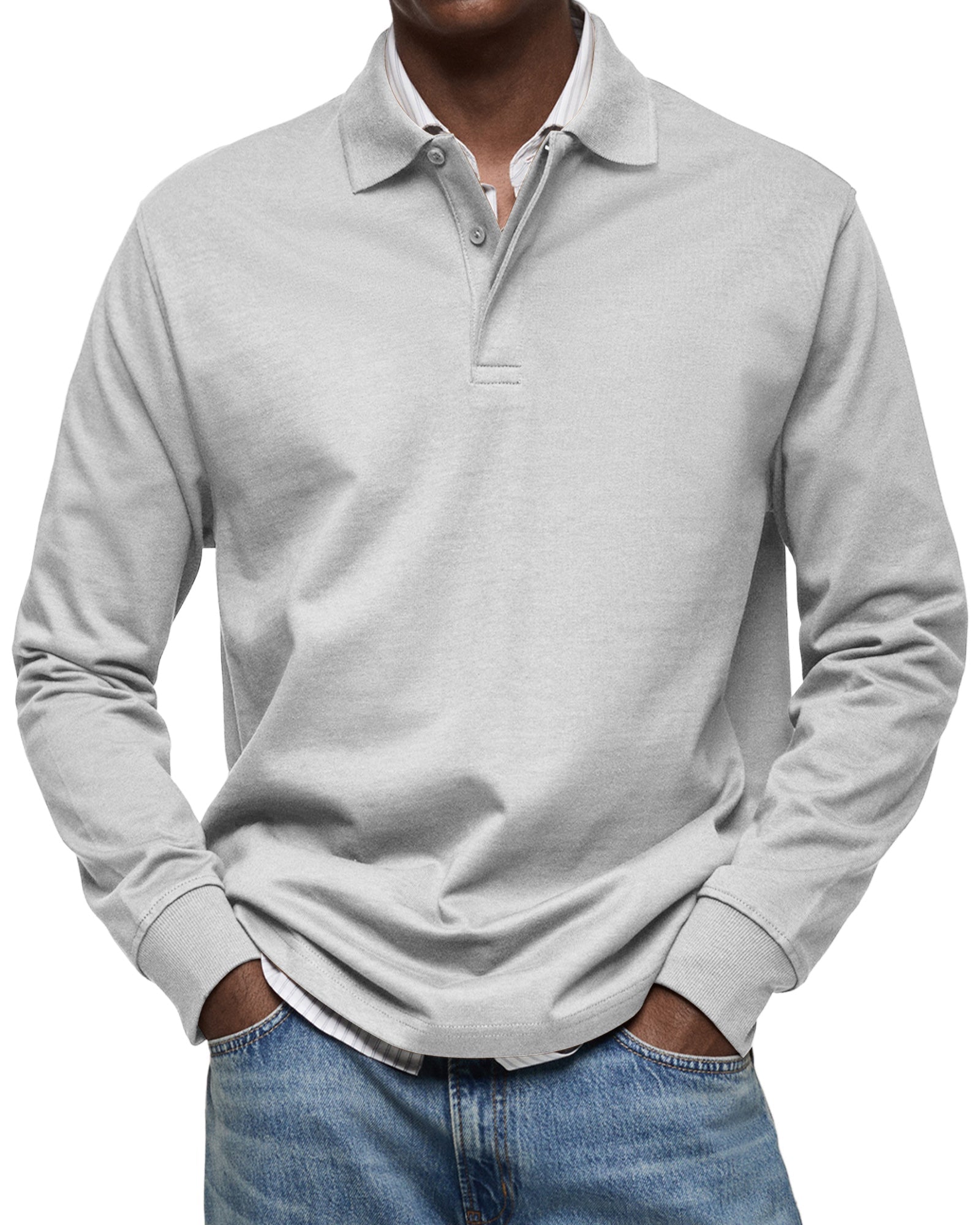 Riva Capri | Camicia Poloshirt Casual a Maniche Lunghe