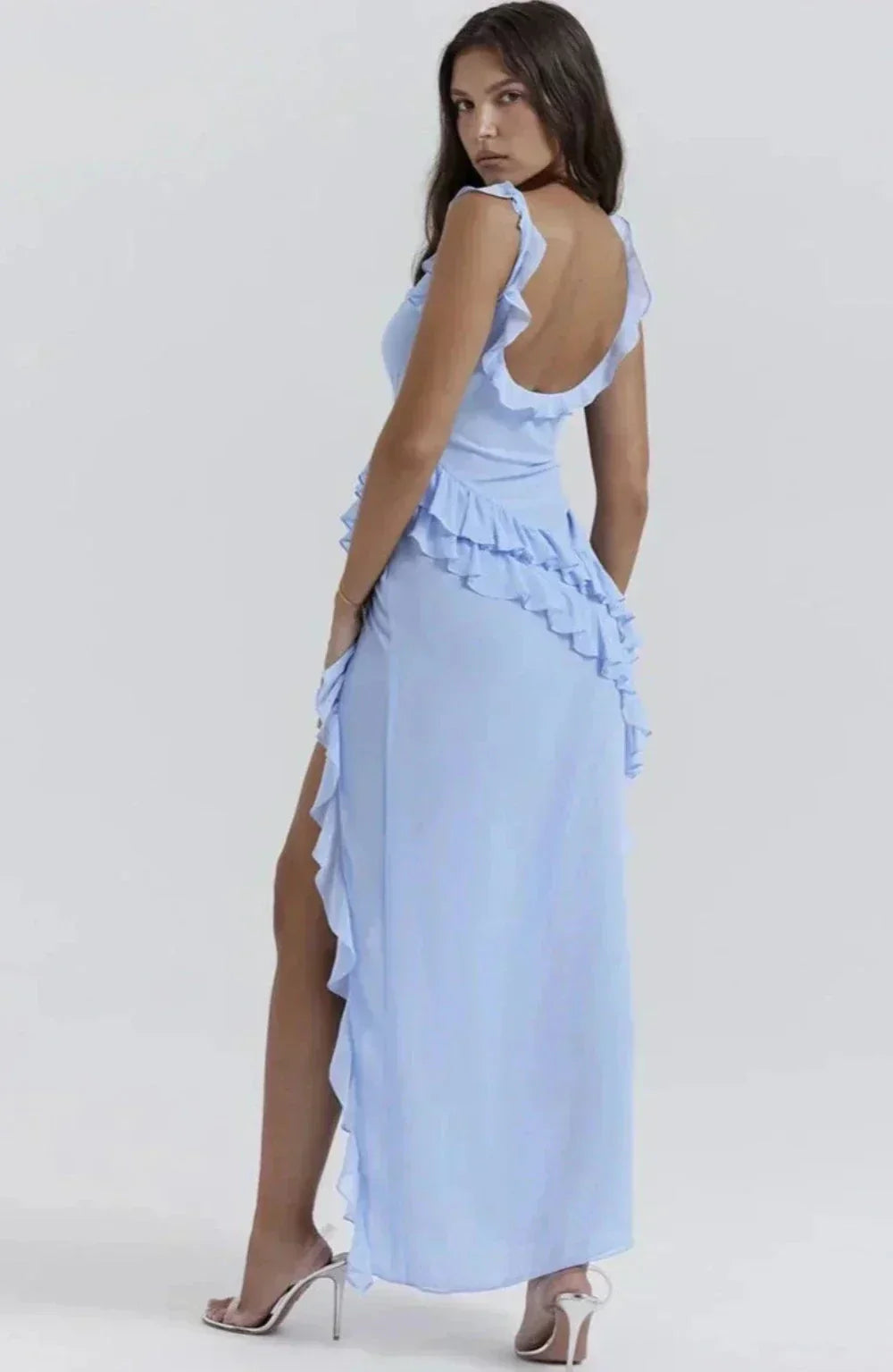 Riva Capri | Abito elegante con gambe aperte
